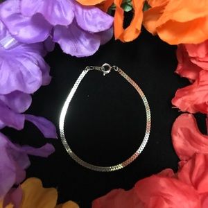 Korea Silver Color Chain Bracelet